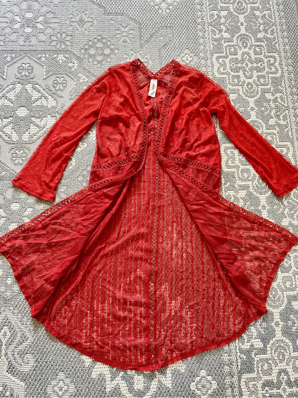 Beach long sleeve cover up top gown